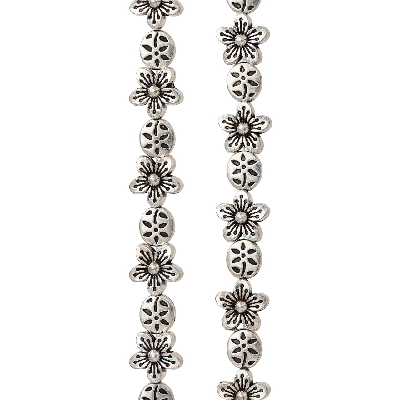 Silver Flower Beads by Bead Landing&#x2122;